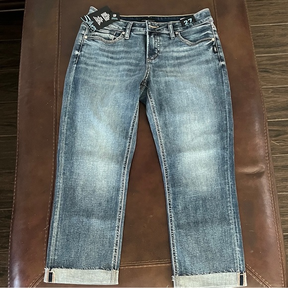 Silver Jeans Denim - Silver Jeans Classic Blue Denim Capri